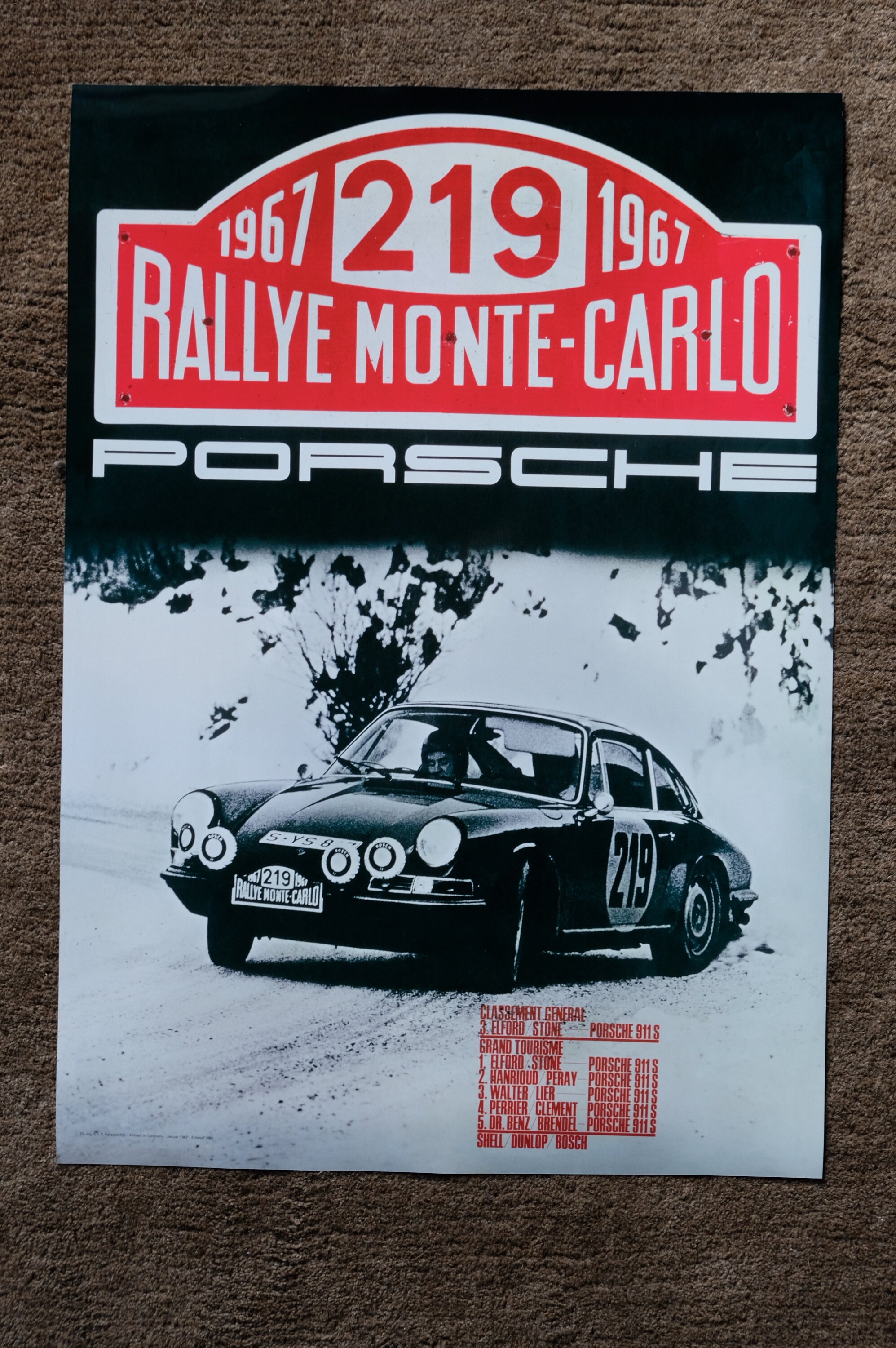 Affiche collection officielle Rallye Monte Carlo WRC 2000