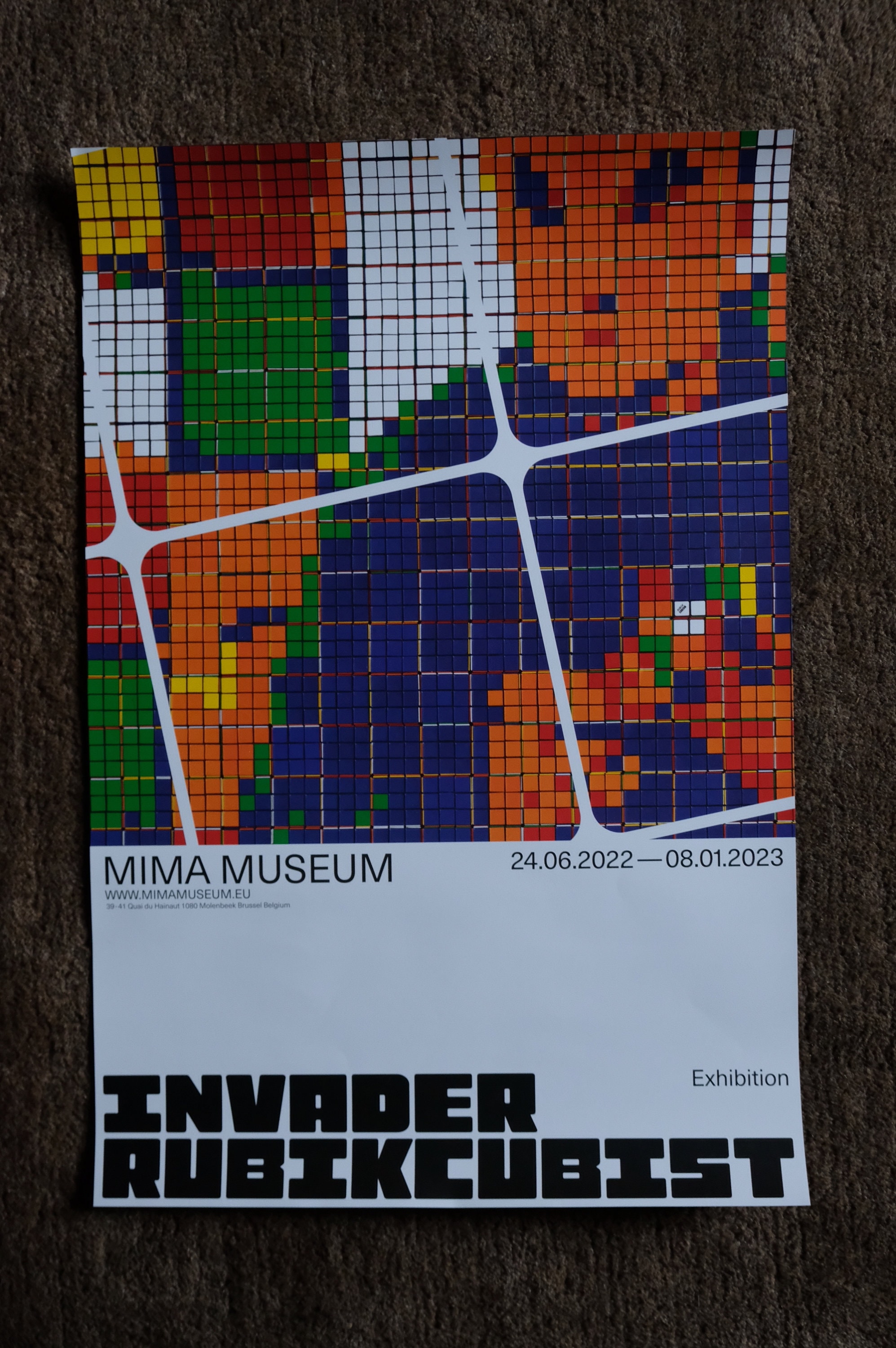 インベーダー・ルービックキュビスト | 展覧会ポスター MIMA 美術館