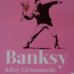 moco musem 限定バンクシー　ポスター　80cm×60cm Original Moco Museum Poster Banksy Pulp Fiction Amsterdam