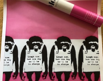 Banksy 'four Monkeys' Moco Museum Amsterdam | Original Banksy 'four Monkeys' Moco Museum Amsterdam | Original