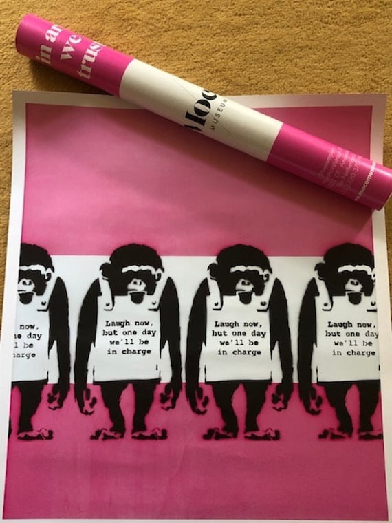 Banksy 'four Monkeys' Moco Museum Amsterdam | Original