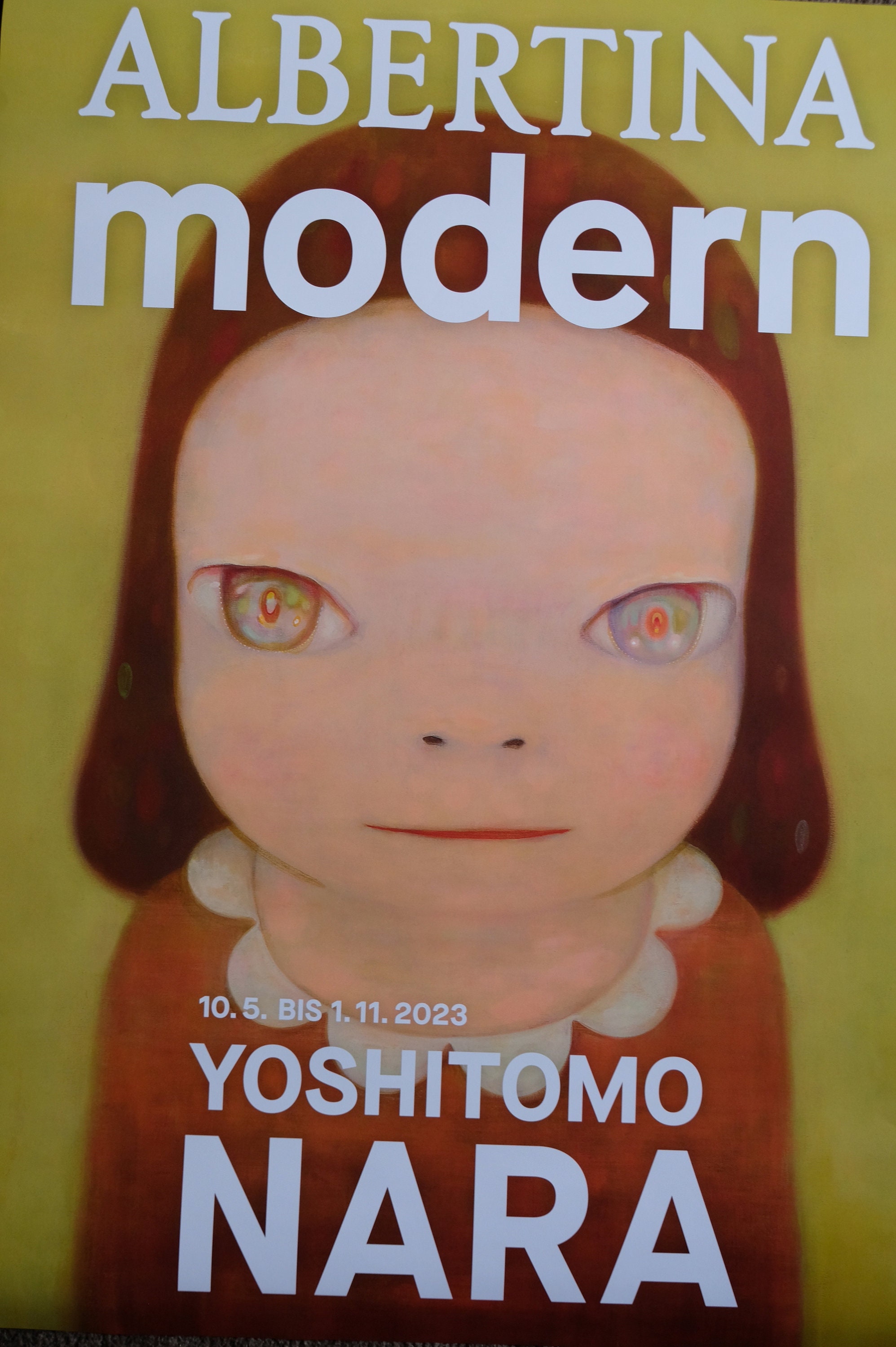 Yoshitomo Nara ポスター　￼INA modern Yoshithomo Nara - Albertina Modern - Original Exhibition Poster - Etsy