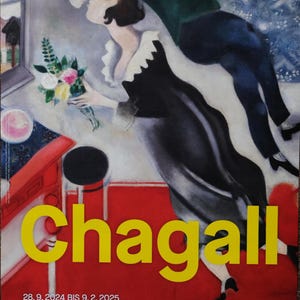 Chagall - Albertina Moderna - cartel original de la exposición