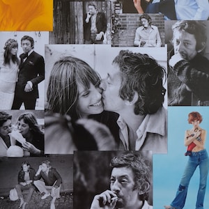 Gainsbourg - Jane Birkin "Per Tony Frank" | poster originale della mostra francese