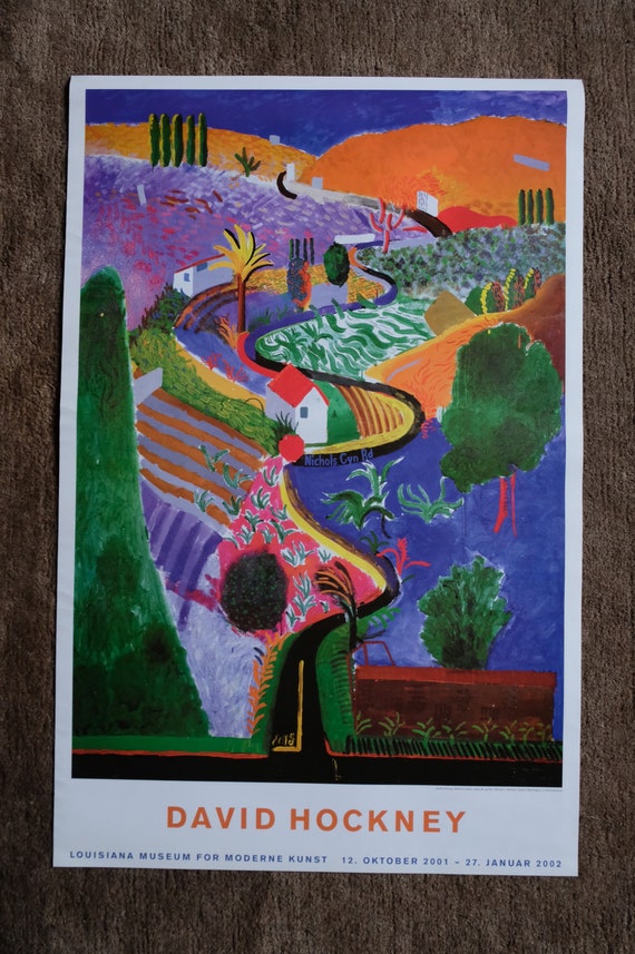 ルイジアナ美術館限定 デイビットホックニー ポスター