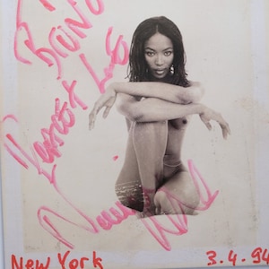 Bruno Bisang - Original Exposition Poster Atelier Jungwirth | Naomi Campbell