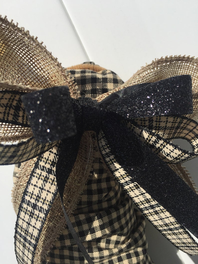 Witch Hat The Witch is In Witch Hat Door Hanger Witch Hat with Sign,Witch Hat with handmade bow Halloween Witch Hat Deco Mesh Witch Hat