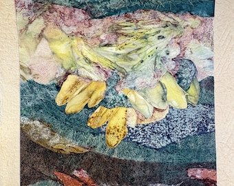 Original botanical artwork of Riverside Lichen