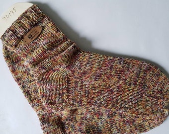 WollSocken, WollStrümpfe, handgestrickt, 33 - 35, mehrfarbig, bunt, Handarbeit, Wolle, Stricken, Kindersocken, dick und warm, Kinderstrümpfe