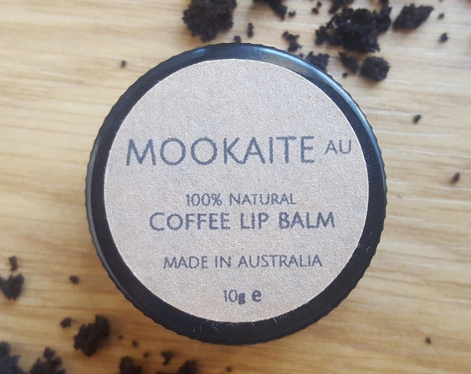 Bálsamo labial de café 100% natural / / Hecho en Melbourne / / MookaiteAU