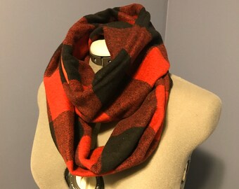 MickInfinity Scarf - Red Buffalo Check