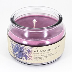 Eldritch Blast Spell Candle Inspired by Dungeons and Dragons RPG image 3