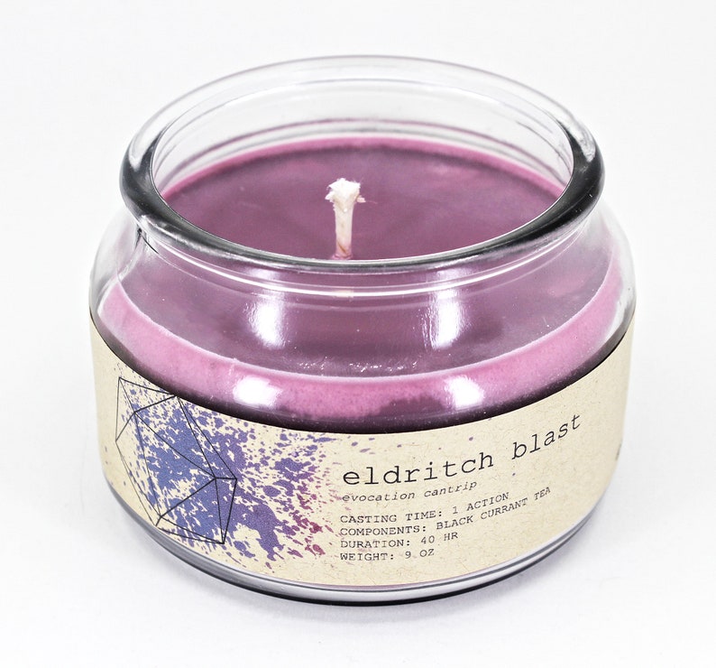 Eldritch Blast Spell Candle Inspired by Dungeons and Dragons RPG image 3