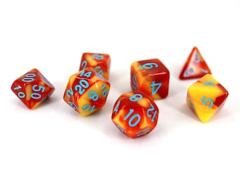 Spontaneous Combustion Dice | Dungeons and Dragons, D&D, Pathfinder RPG Polyhedral Dice Set
