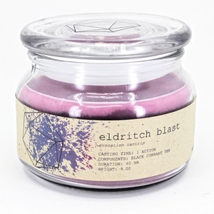 Eldritch Blast Spell Candle Inspired by Dungeons and Dragons RPG image 2