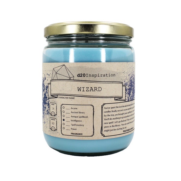 Wizard RPG Gaming Soy Candle | Customize to Your Character | Inspired by Dungeons & Dragons