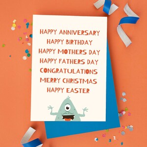 Biglietto di auguri di buon compleanno divertente personalizzabile in Canva 4x6 biglietto digitale biglietto di congratulazioni di buon anniversario per mamma e papà biglietto stampabile