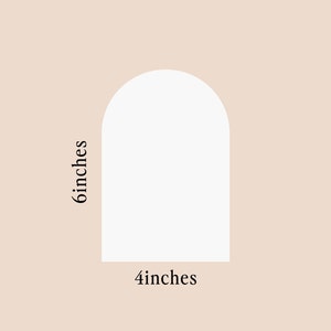4x6 Blank arched card stock white earring cards journal craft blanks
