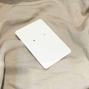 White earring card blanks for jewellery display sale