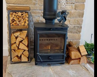 Spey Log Holder Table with shelf for kindling