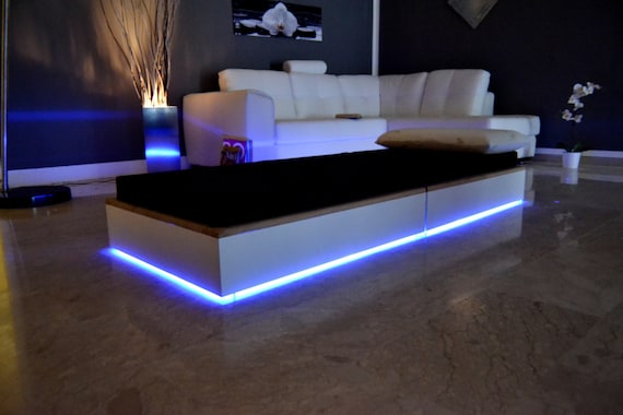 coffee table with led