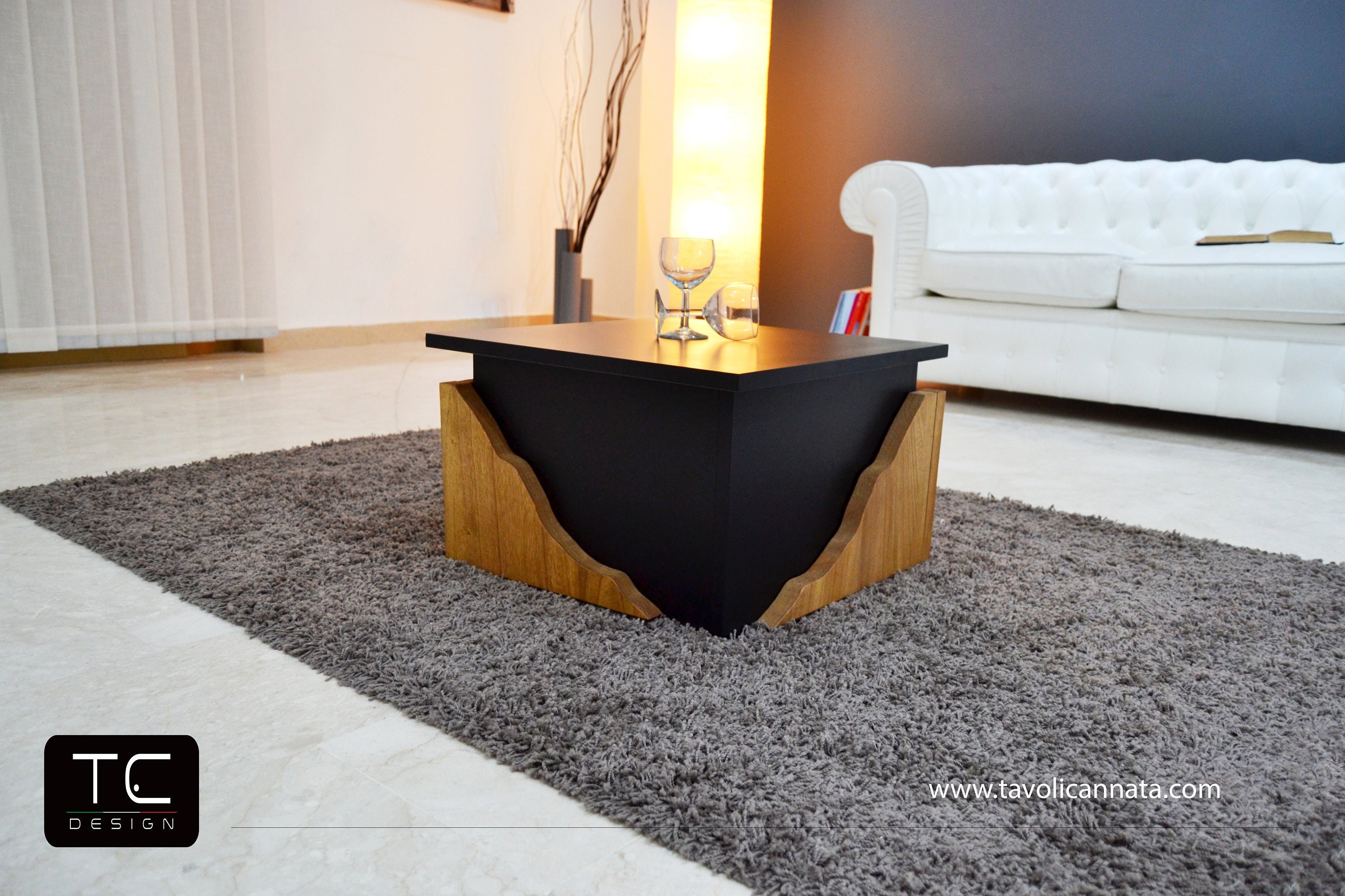 Couchtisch holz moderner tisch niedriger hölzerner | Etsy