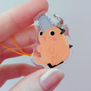 Chainsaw devil phone charm