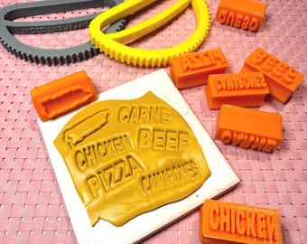 Empanadilla Pastelillo Dough Press & Stamp, Custom Name, Carne, Pollo, Personalisado, Custom gift, Cocina Puerto Rico, Empanada