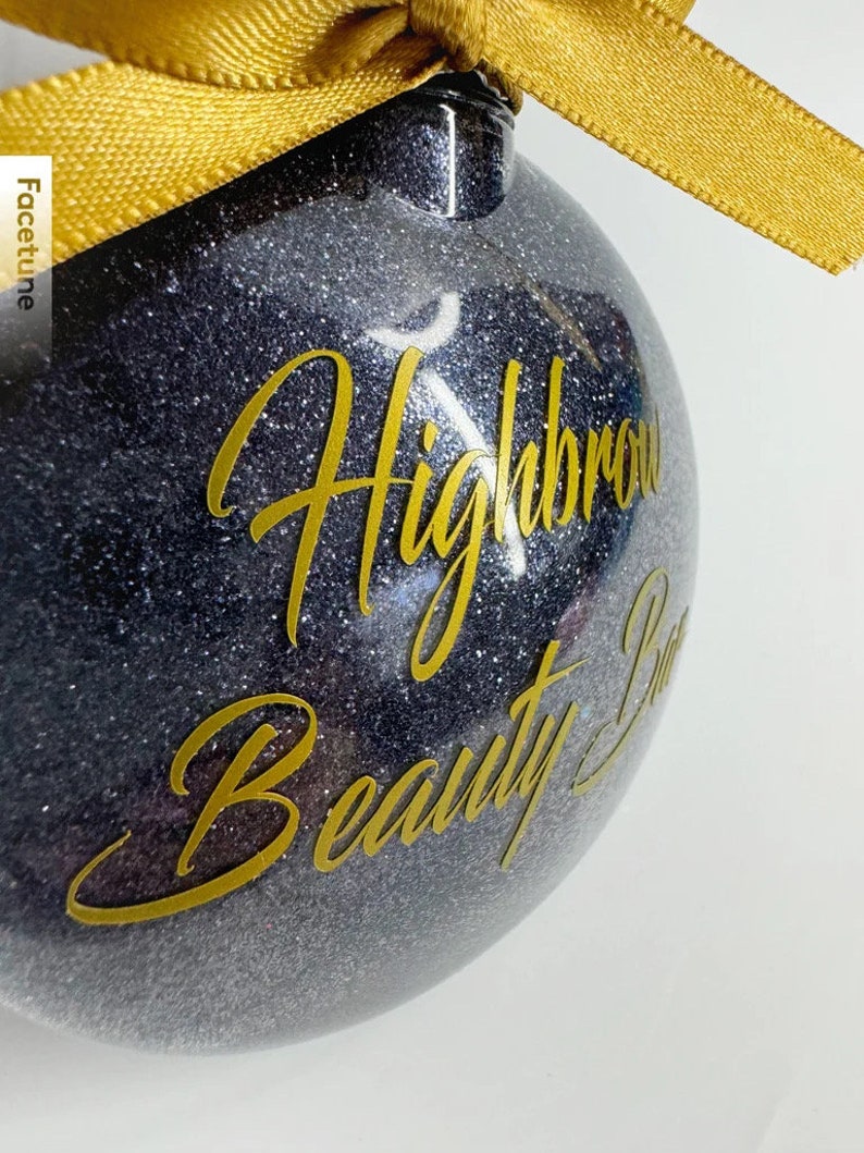 Personalized Business Ornament Christmas Gift Exchange Idea