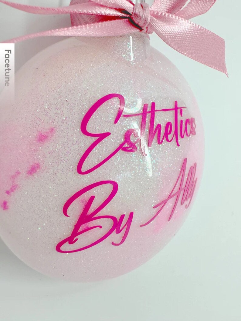 Personalized Business Ornament Christmas Gift Exchange Idea