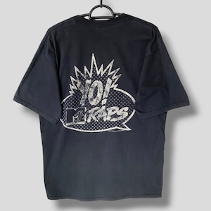 Vintage 90s Yo! MTV raps big logo tshirt rap music television shirt hip hop rap tees size Medium-Large