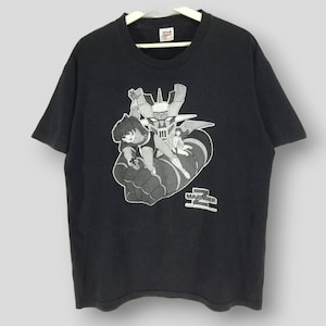 Vintage 90s Mazinger Z tshirt go nagai tshirts japanese super robot anime manga black single stitch tee size Large