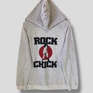 Hysteric glamour rock chick hoodie sweatshirt Japanese designer streetwear casual outfit sweater pullover size jumper Small-Medium
