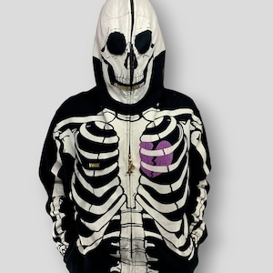 LRG Dead Serious Skeleton Skull Hoodie Men s XL Etsy Canada