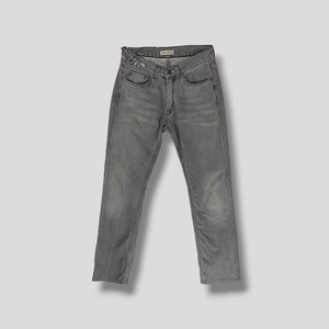 Size 30 Vintage Y2K Acne jeans distressed jeans designer grunge casual outfits bottomwear jeans pant grey