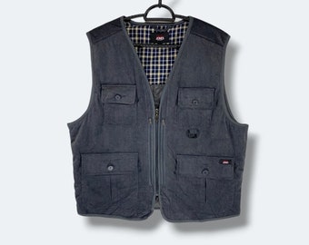 Vintage Oscar Jones Multipocket Quilted Line Utility Vest