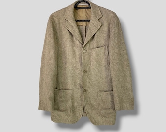 Vintage 90s Ermenegildo Zegna Soft Cashmere Silk Linen Blend