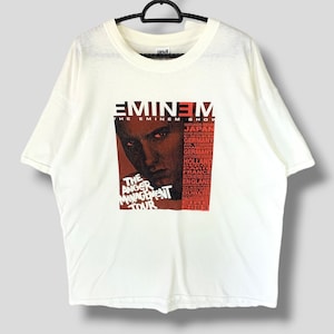 Vintage Eminem The Anger T-Shirt rapper hip hop rap T-Shirt lässige Outfits Mode Streetwear weißes XLarge