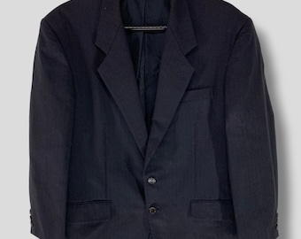 Vintage Comme des Garcons homme deux solo pecho laine lana blazer diseñador negocio casual traje ropa exterior abrigo deportivo traje negro Pequeño