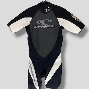 Vintage Oneill legend fluorescent white wetsuit athletic surf gear spring suit vintage beach surf wear deadstock mint condition size S-M
