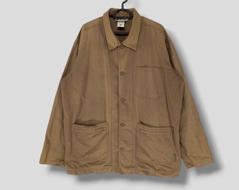 L.L. Bean VTG 90s Purple Corduroy Chore Coat Barn Jacket XS Petite