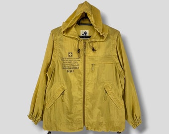 Vintage 90s Issey Miyake Hai sporting two ways jacket designer outdoor athletic streetwear casual lightweight vest hoodie windbreaker Medium