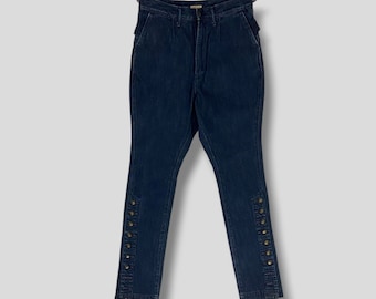 Maat 29 Vintage Y2K Kapital indigo skinny ballonjeans Hiro Kirata Japanse denim master casual outfit koopman kleermaker broekje blauw