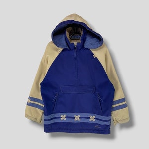 Vintage 90s Phenix hoodie anorak jacket athletic streetwear outdoor outfits outerwear quarter zipper skiwear windbreaker bomber blue Small