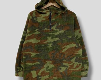 Vintage Y2k Uniqlo Camouflage Hoodie Fleece Jacket - Etsy Australia