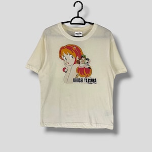 Vintage Urusei Yatsura Lum manga tshirt Shogakukan japanese cartoon streetwear casual outfits shirt tee white Medium