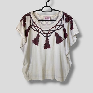 Vintage Vivienne Westwood red label shirt punk designer label boho style tops size 2