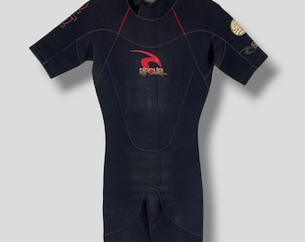 Vintage Rip curl classic isealed wetsuit athletic surf gear spring suit surf wear black XSmall