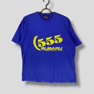 Maglietta vintage anni '90 Subaru 555 World Rally Team, Subaru Impreza STI WRC Rally Racing Team, maglietta JDM Motorsport, punto singolo blu, taglia media