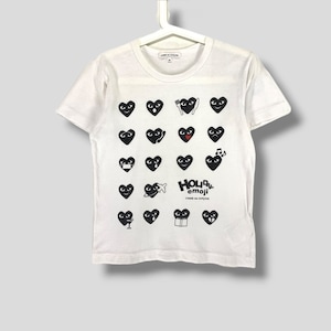 Comme des garcons holiday emoji tshirt Japanese designer label womenswear tee size Small made in Japan